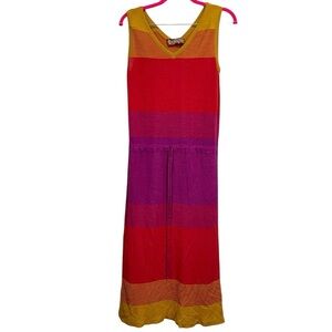 Gispa Vintage Knit Midi‎ Sleeveless Dress Size XS